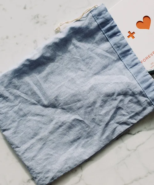 Natural drawstring bags