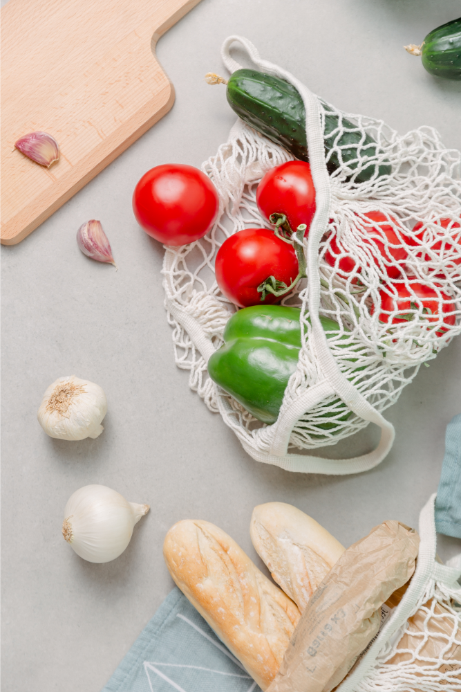 Mesh bag short handle