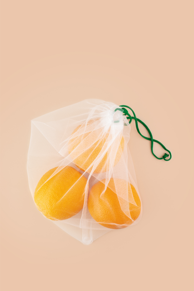 Cotton portable mesh bag